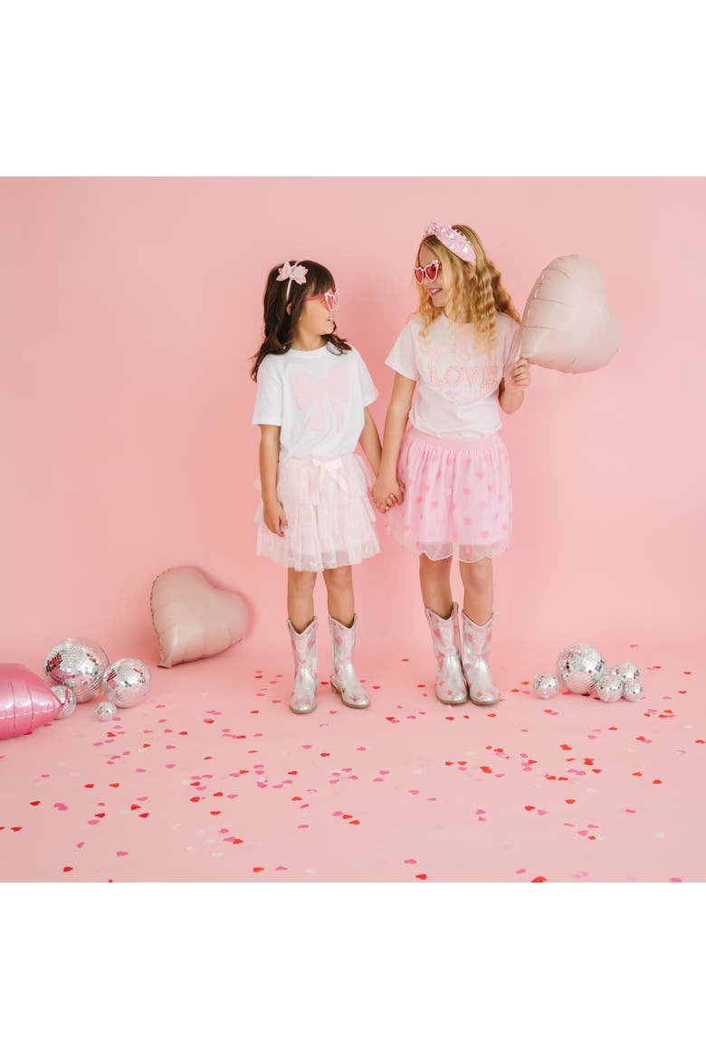 Mini Sequin Hearts Tutu, Alternate, color, Pink