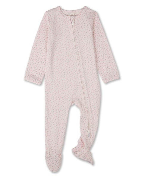 Baby Abstract Spots Long-Sleeve Footie