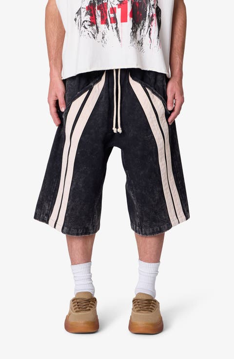 Ultra Baggy Stripe Twill Shorts