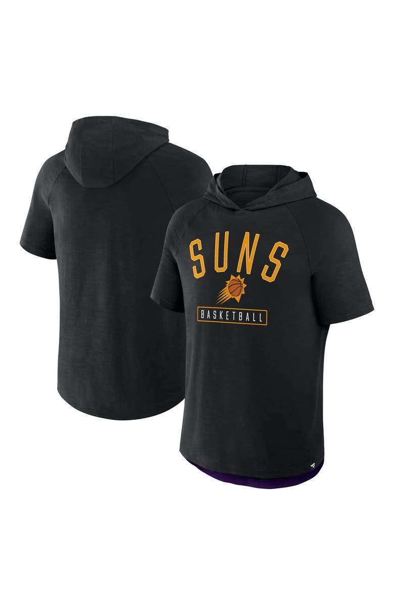 FANATICS Men's Fanatics Black Phoenix Suns Pass Legend Raglan Hoodie T-Shirt, Main, color, Black