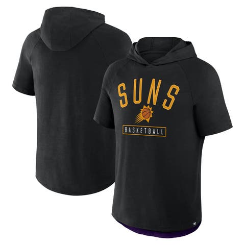 Men's Fanatics Black Phoenix Suns Pass Legend Raglan Hoodie T-Shirt