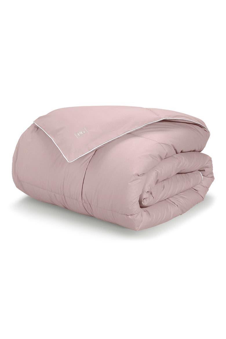 All Season Gel Fiber Down Alternative Comforter, Main, color, PINK