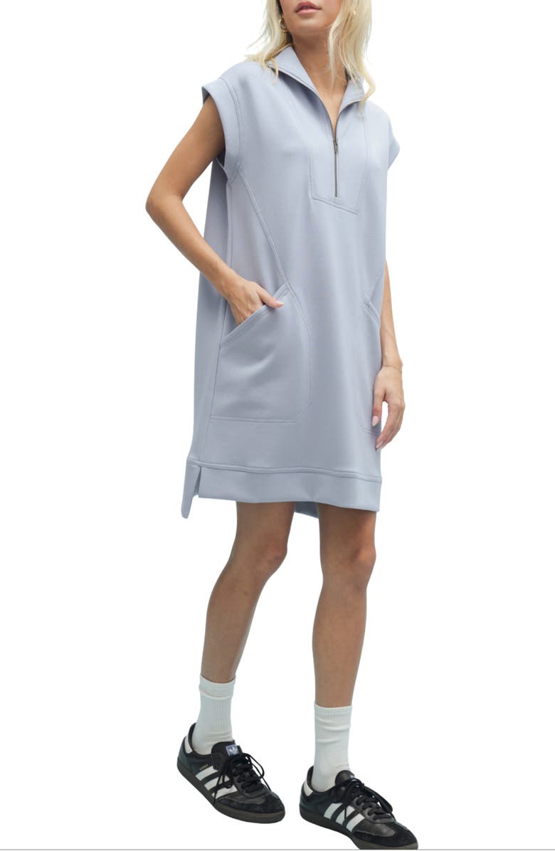 WISHLIST Scuba Half-Zip Minidress, Alternate, color,