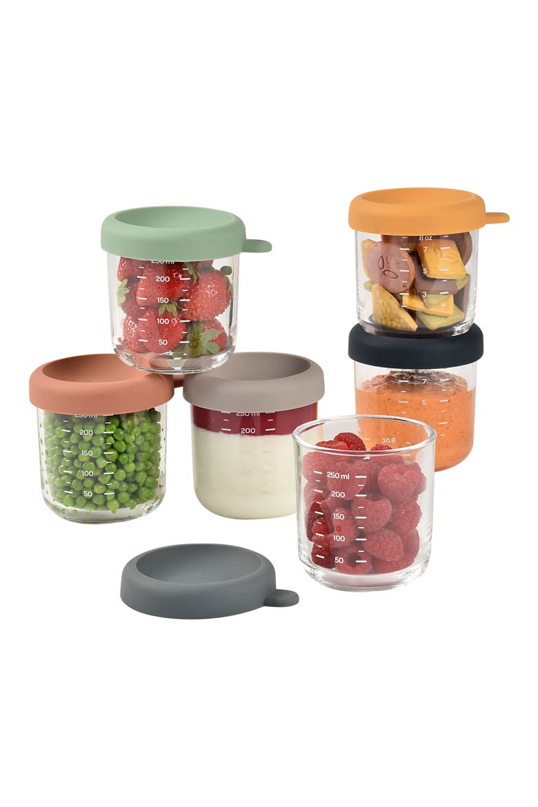 6-Pack Glass Baby Food Jars, Alternate, color, SUNRISE
