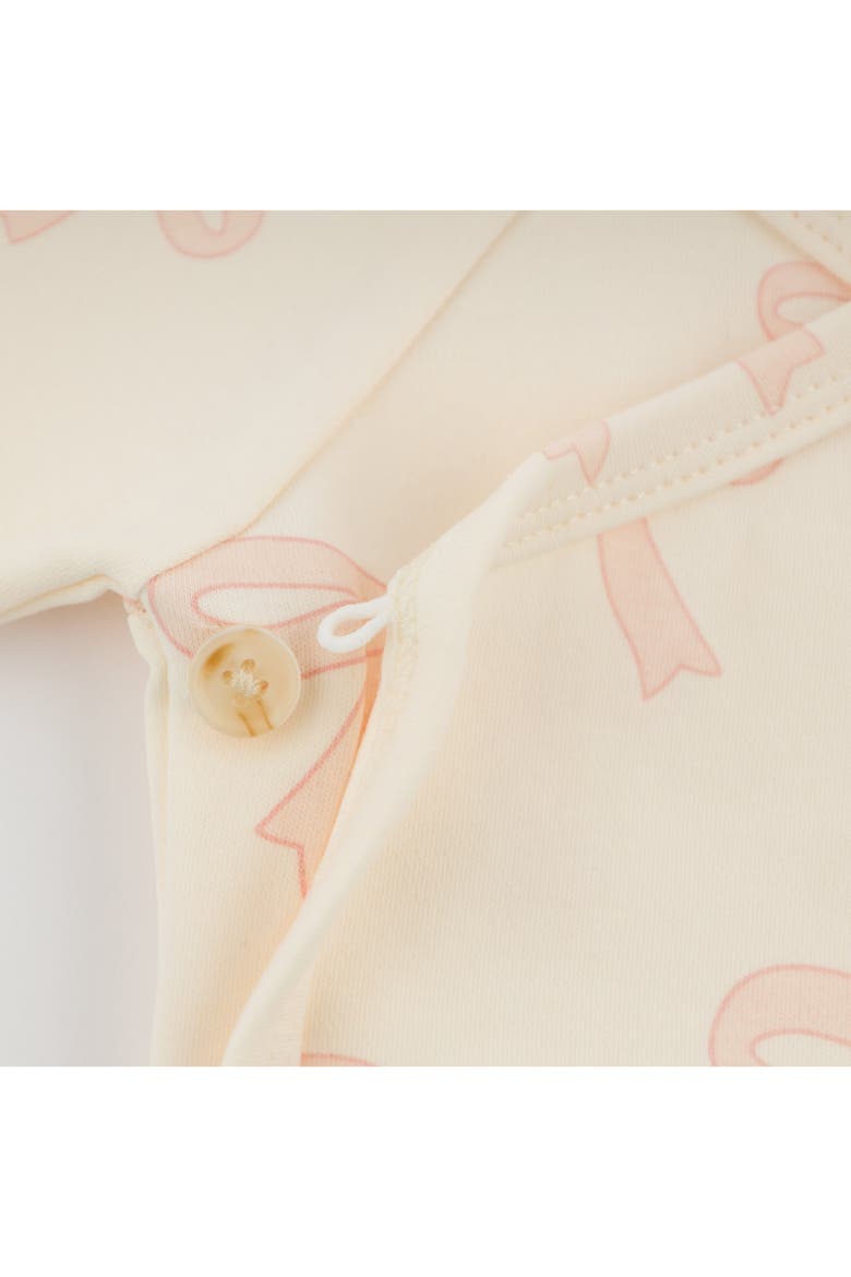 Big Bows Pink Wrap Top Set, Alternate, color, Milk