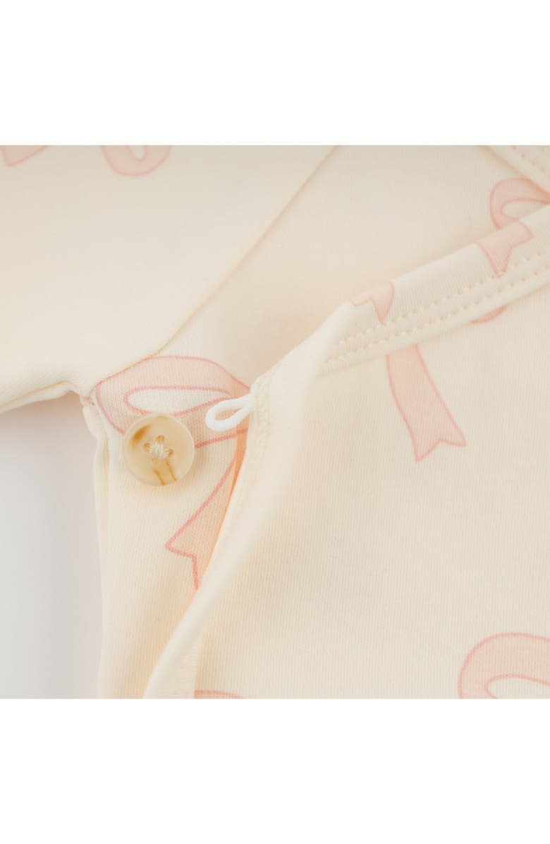 oh baby! Big Bows Pink Wrap Top Set, Alternate, color,