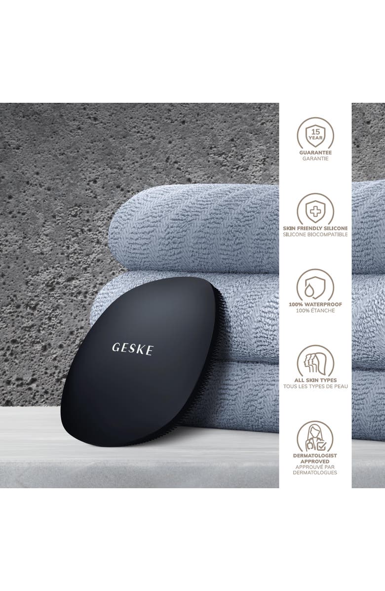 GESKE SmartAppGuided Facial Brush | 4 in 1, Alternate, color, Black