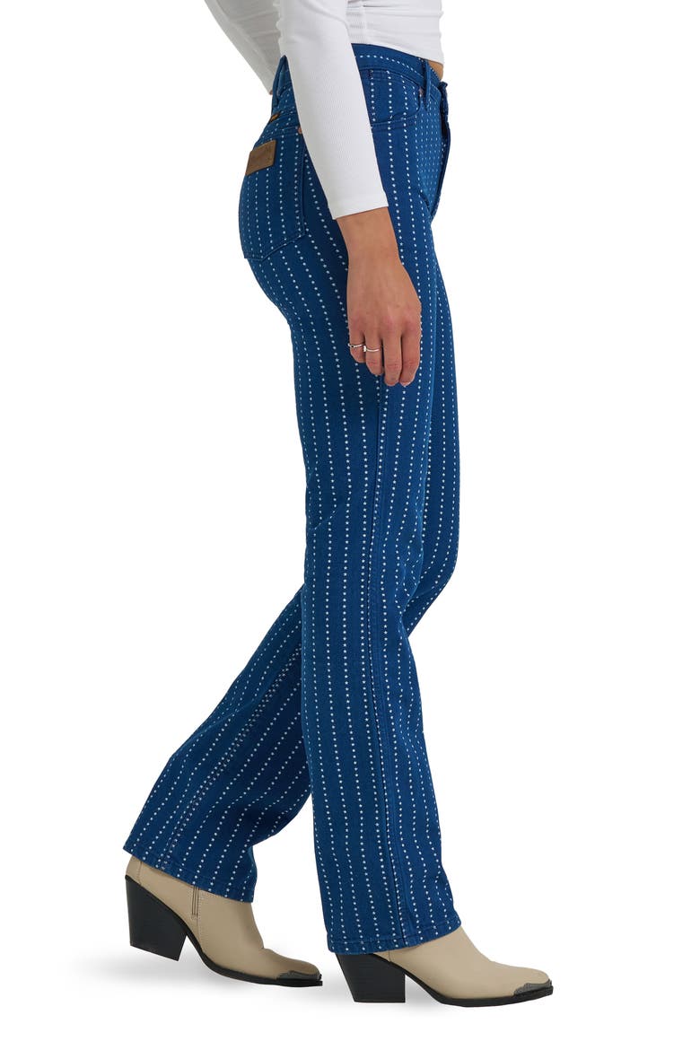 Wrancher Star Pinstripe Mid Rise Bootcut Jeans, Alternate, color, PIN STAR