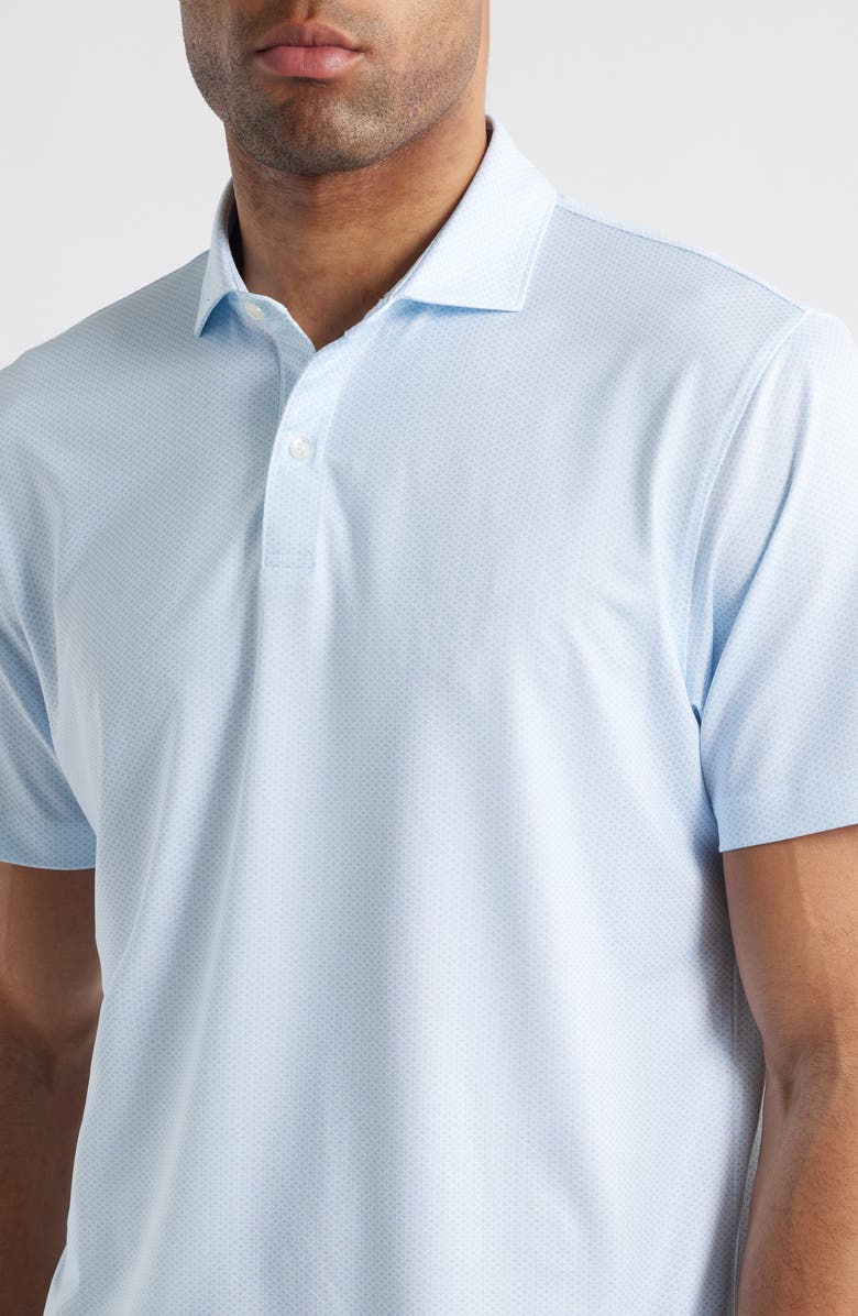 johnnie-O Teo Microprint PREP-FORMANCE Golf Polo, Alternate, color, Maliblu