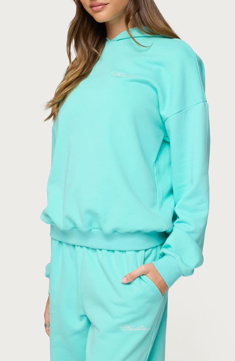 EDIKTED Oversize Hoodie, Alternate, color, Aqua