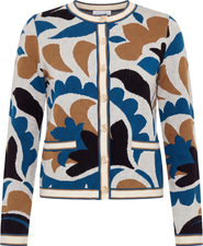 Cartolina Fleur Birdseye Knit Cardigan