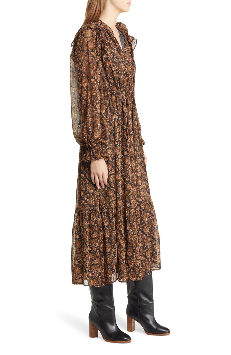 MOON RIVER Floral Long Sleeve Dress, Alternate, color, 