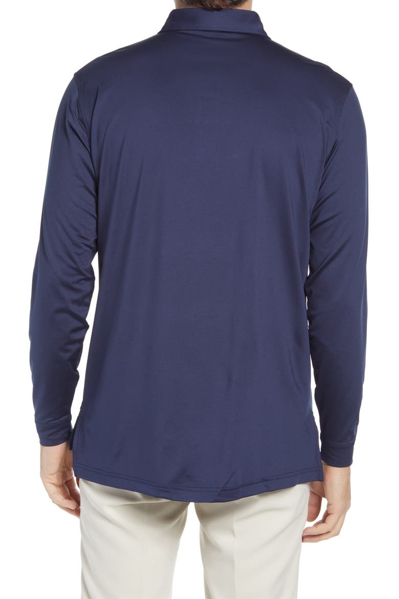 Solid Long Sleeve Jersey Polo, Alternate, color, NAVY