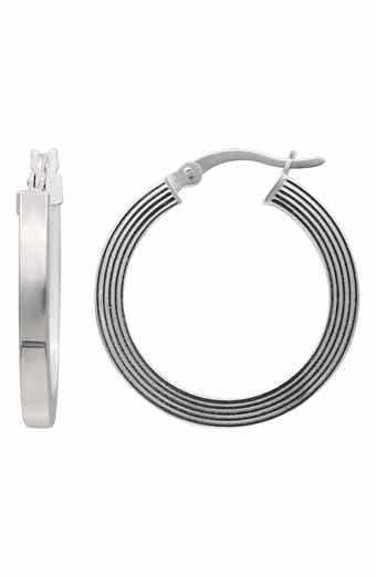 Square Tube Hoop Earrings