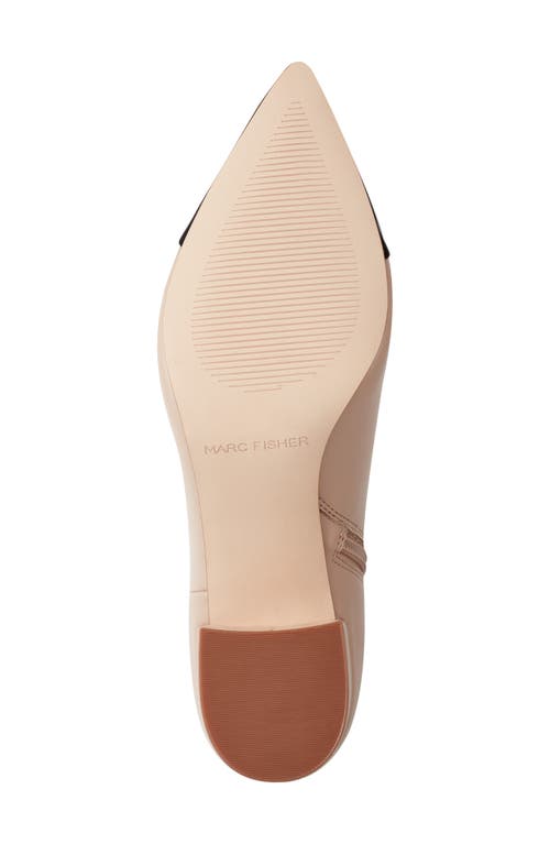 Marc Fisher Block Heel Bootie In Brown