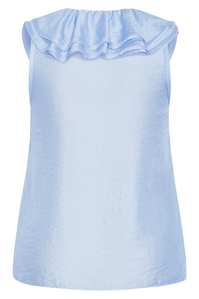 Athena Ruffle Sleeveless Top, Alternate, color, SKY BLUE