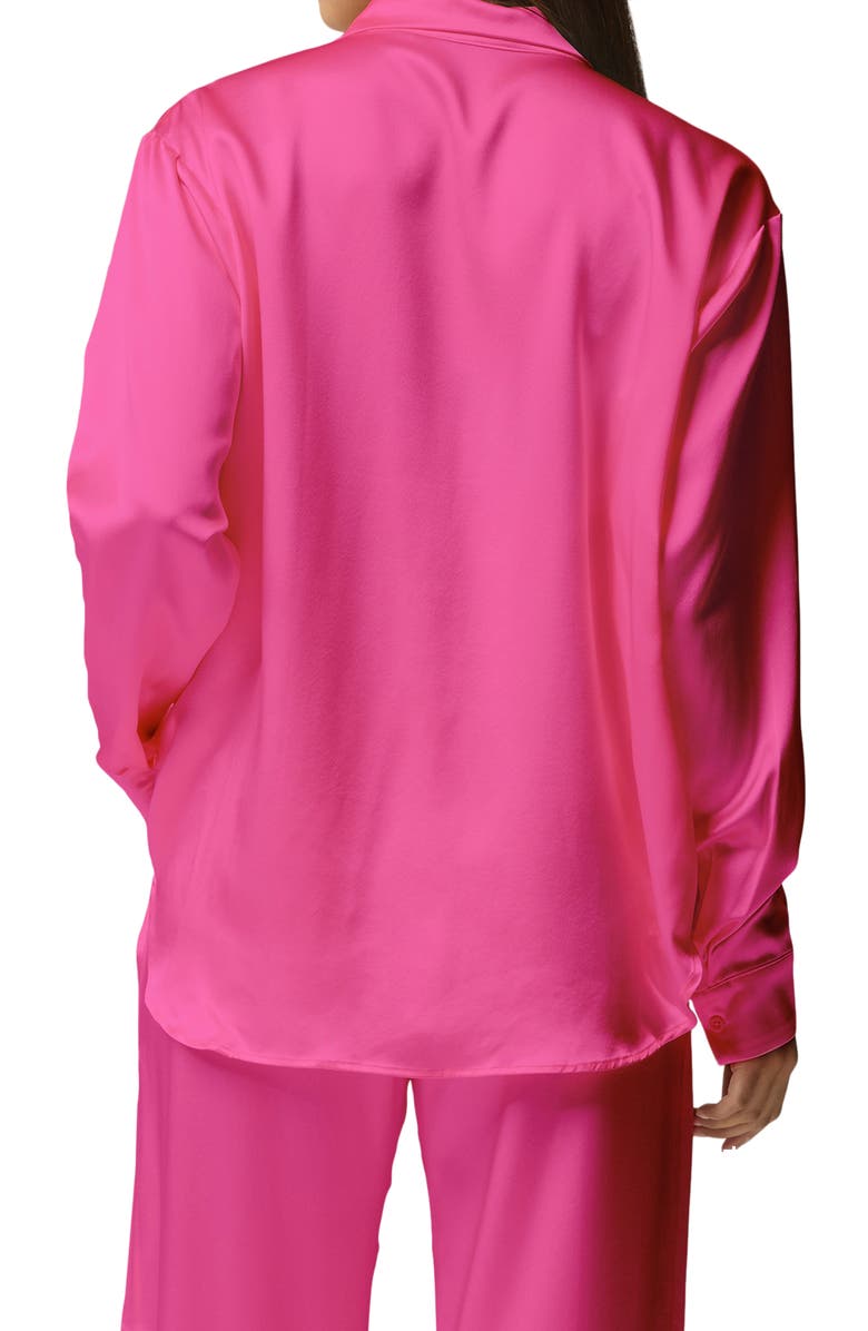 LITA by Ciara Soiree Stretch Charmeuse Silk Button-Up Shirt, Alternate, color,