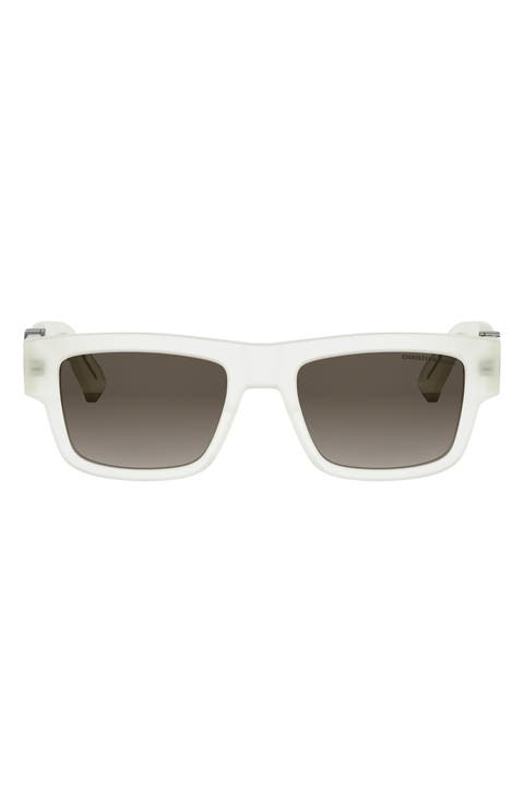 'DiorOblique S3I 52mm Rectangular Sunglasses
