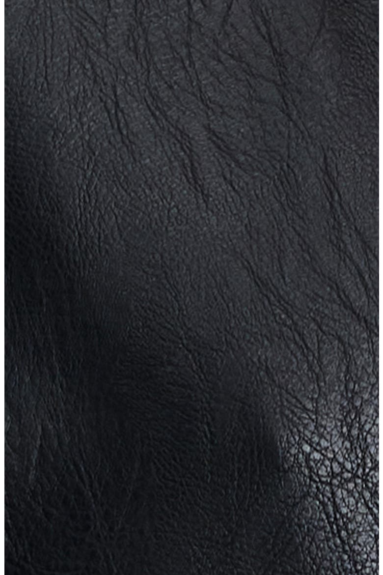 Madame Faux Leather Jacket, Alternate, color, ONYX