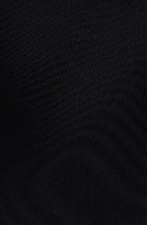 Courrèges Knot Crepe Asymmetric Minidress In Black