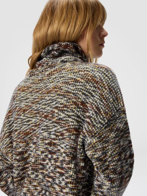 Missoni High-neck Flame Knit Sweater In Multi