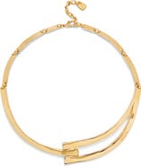 UNODE50 18K Gold-Plated Rigid Necklace