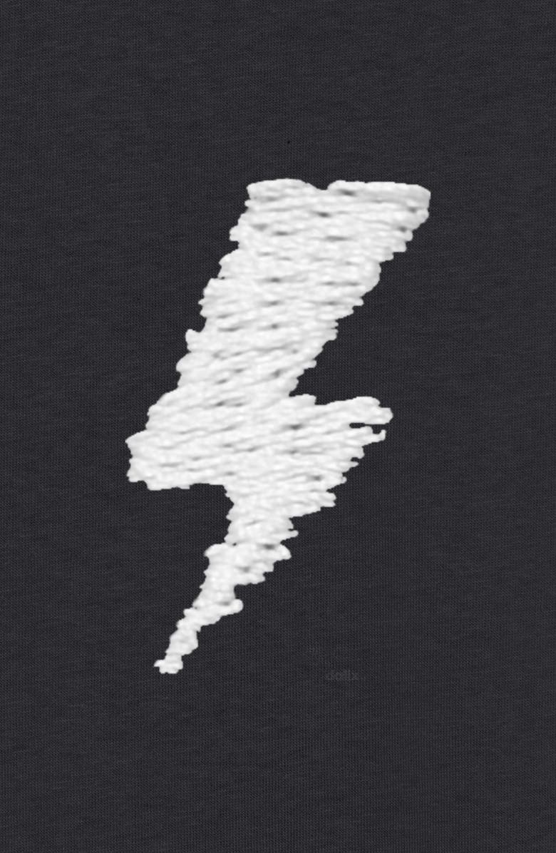 Dalix Mens Lil Bolt Midweight Garment Dye Tee, Alternate, color, Black