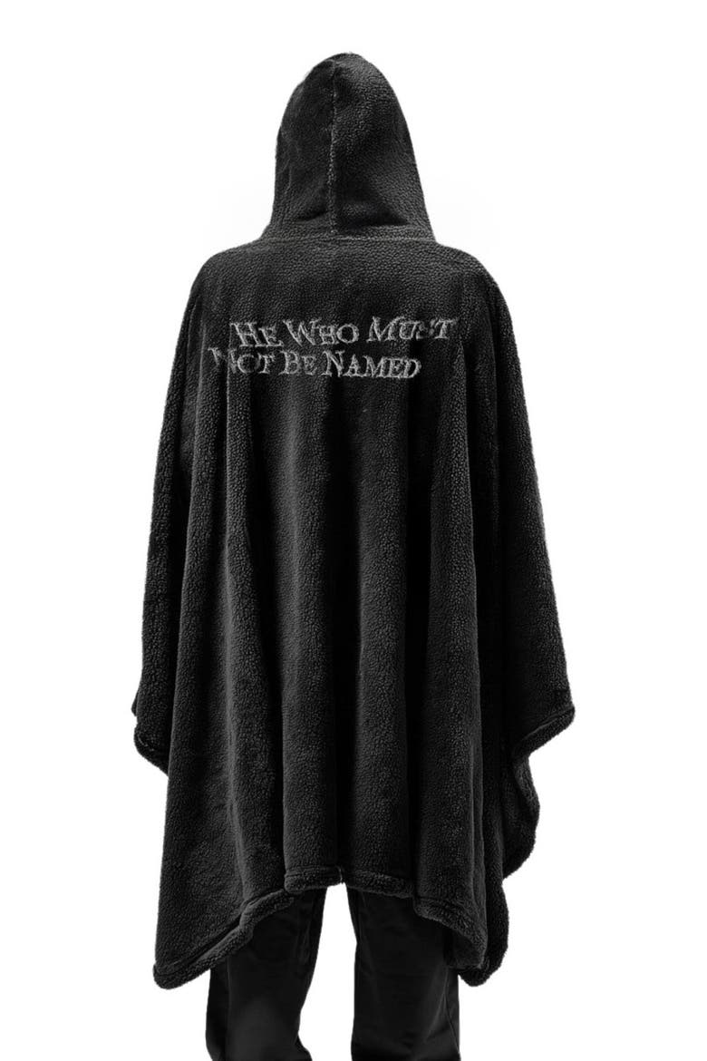 Harry Potter x Blvck 'Tom Riddle' Hooded Blanket, Alternate, color, Black