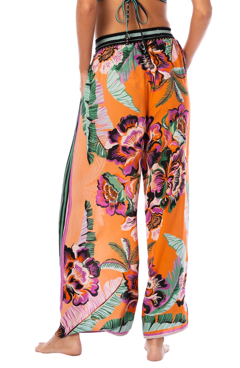 Maaji Apricot Blooms Ninette Cover-Up Pants, Alternate, color,