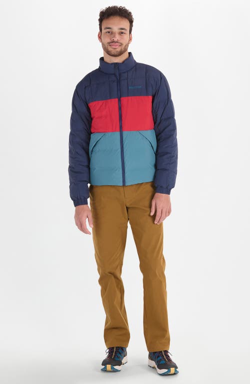 Marmot Ares Packable Recycled Nylon 700 Fill Power Down Puffer Jacket In Multi