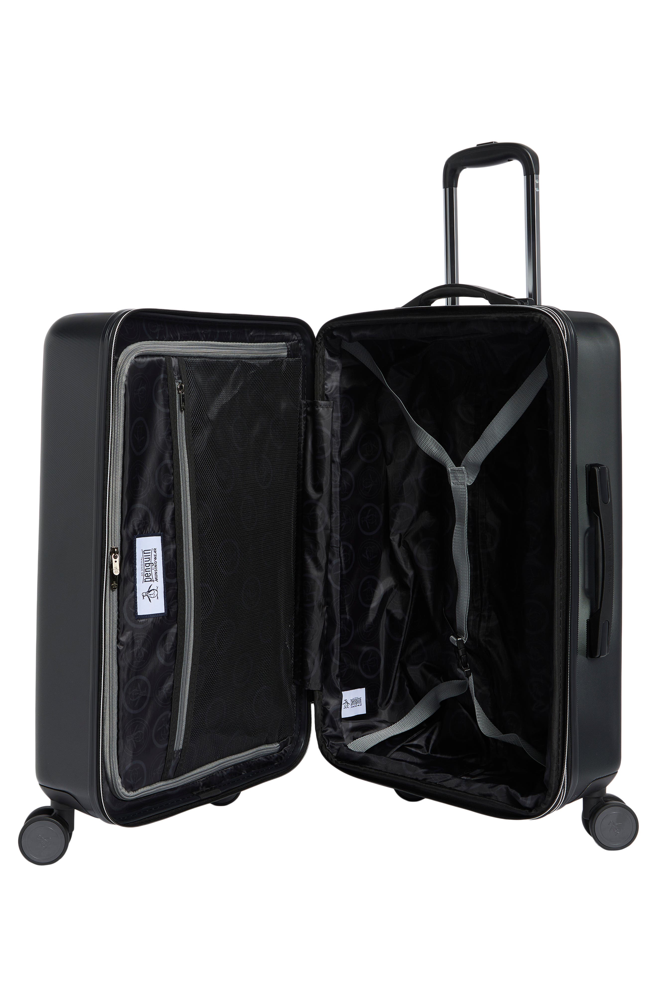 Original Penguin Finnes 25-Inch Hardside Spinner Luggage, Alternate, color, Black