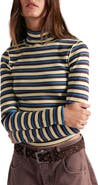 Free People Good Good Stripe Turtleneck Top