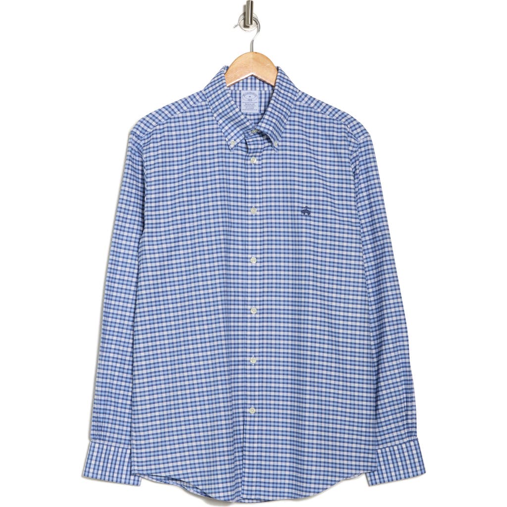 Brooks Brothers Oxford Fall Check Long Sleeve Button-down Shirt