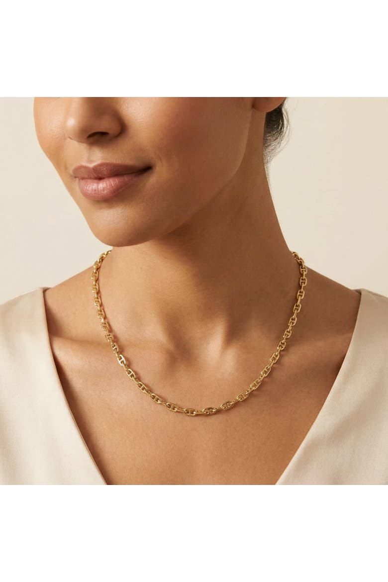 14k Gold Marine Women's 24" Chain Necklace 22 Grams 5.5mm Thick, Alternate, color, 14k Yellow Gold