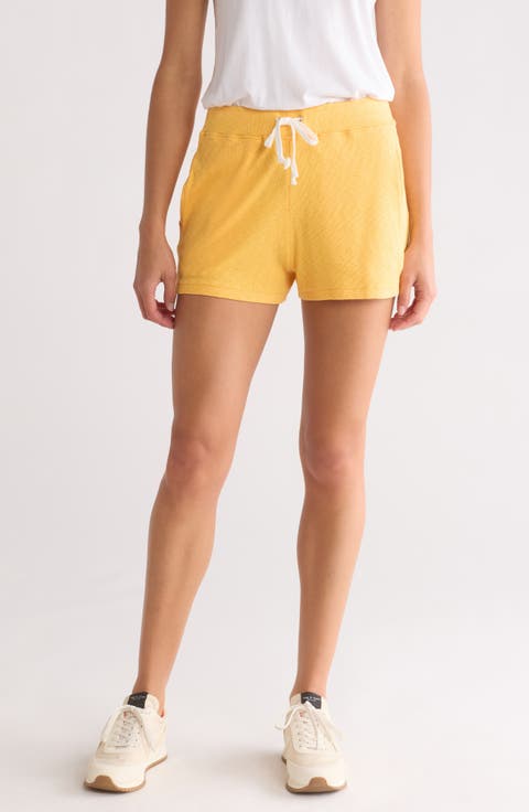 Ribbed Drawstring Shorts
