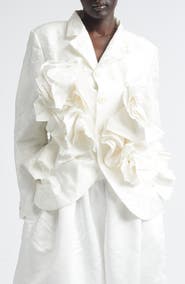 Comme des Garçons Floral Damask Single Breasted Blazer