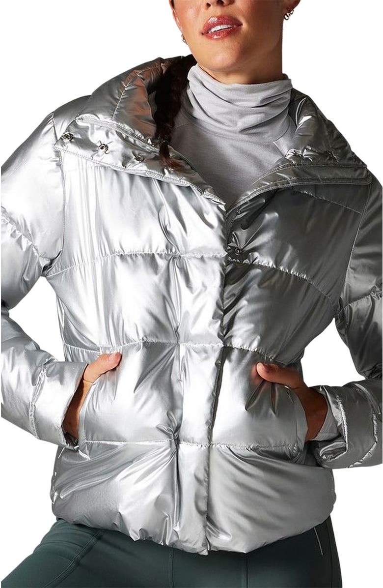 Tavi Winterly Puffer Jacket, Alternate, color, Silver