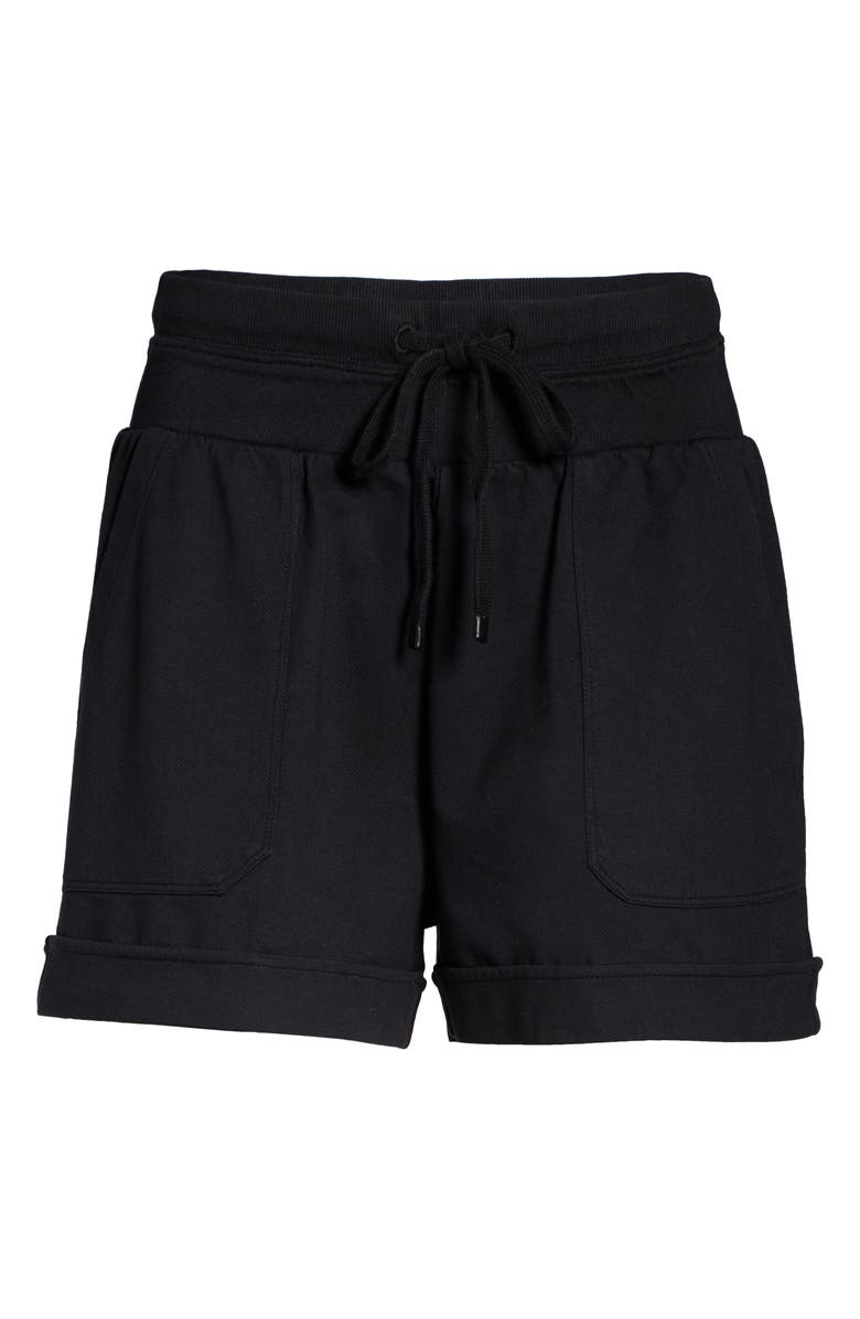 Zella Washed Organic Cotton Shorts, Alternate, color,