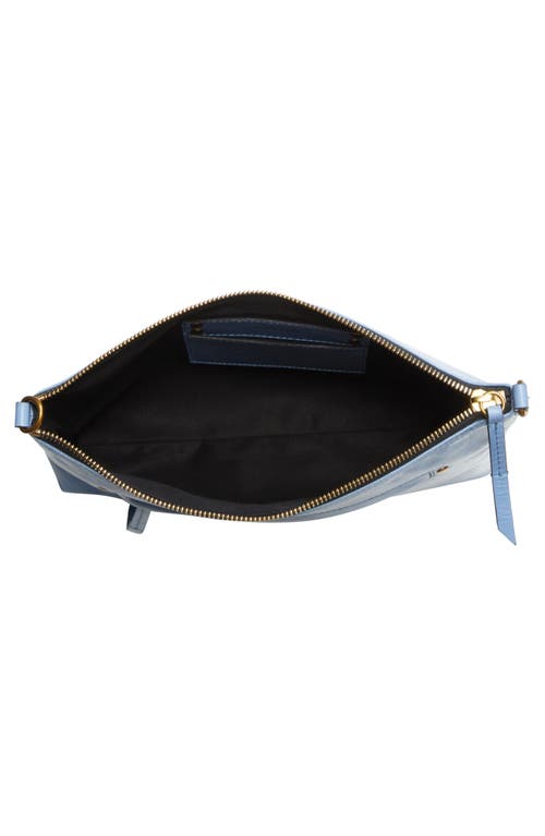 Isabel Marant Nessah Wardy Leather Crossbody Bag In Blue