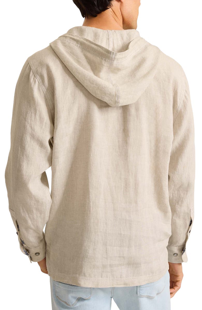 Tommy Bahama Desert Riviera Baja Linen Hoodie, Alternate, color, Natural