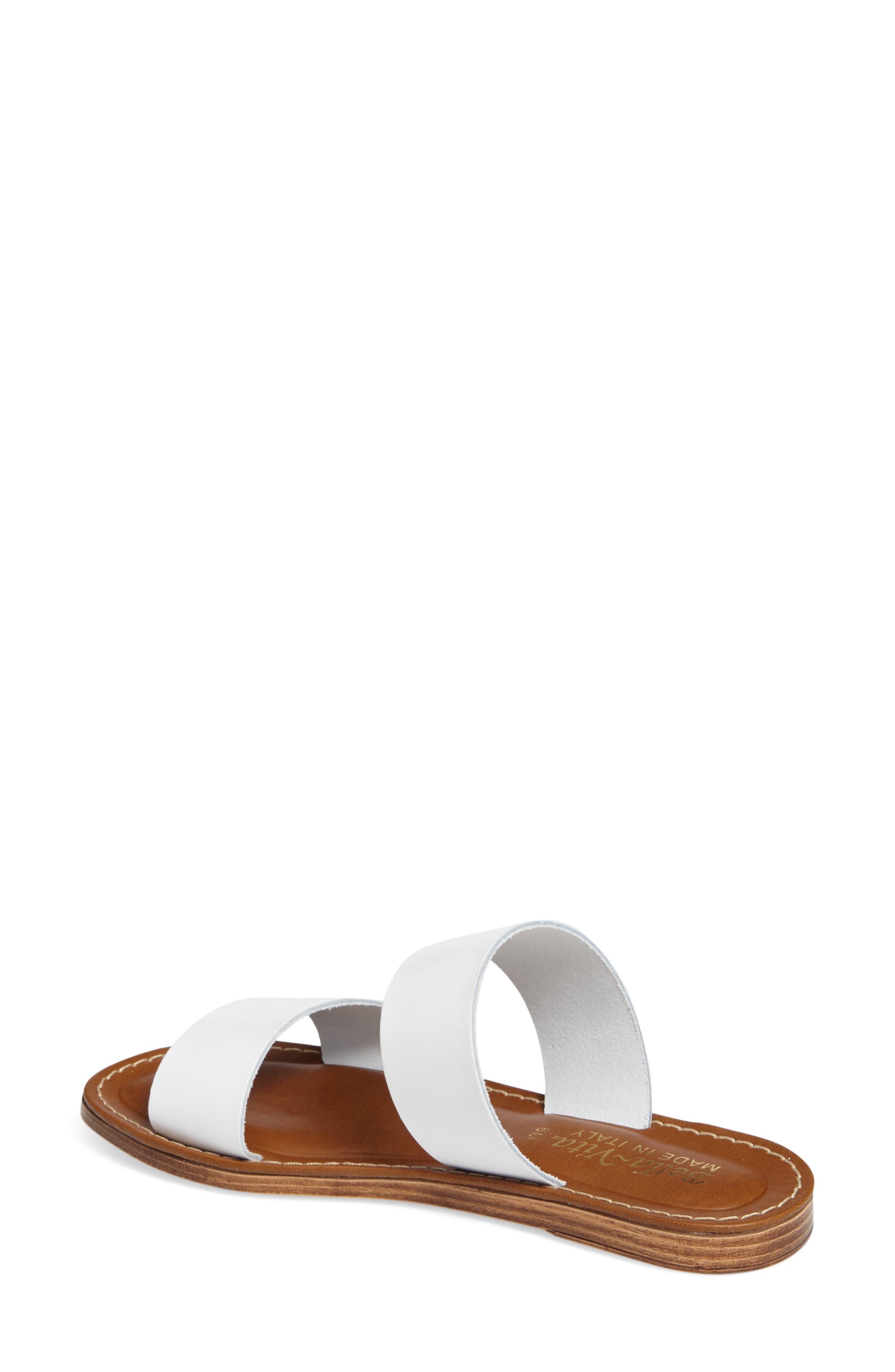 Imo Slide Sandal, Alternate, color, WHITE LEATHER