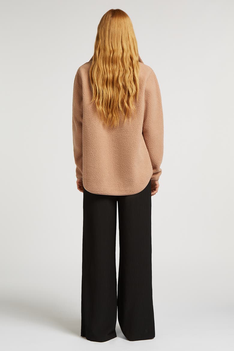 Lennox Half-Zip Long Sleeve Sweatshirt, Alternate, color, Teddy