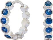 Sethi Couture 18k Gold Sapphire Huggie Hoop Earrings