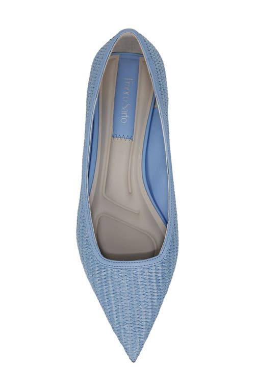 Franco Sarto Prella Pointed Toe Kitten Heel Pump In Blue