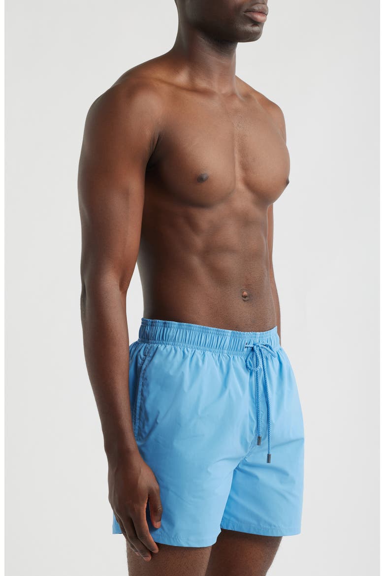 Zane Mid Length Print Swim Trunks, Alternate, color, CLASSIC BLUE