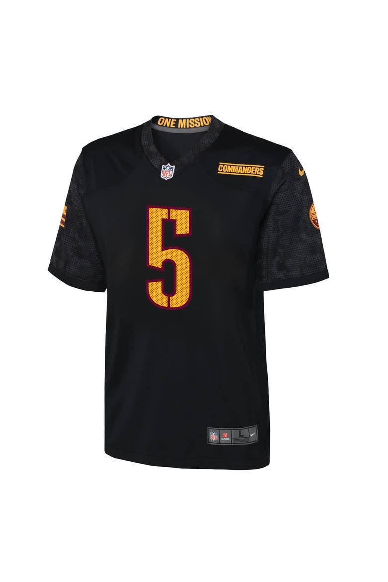 Youth Nike Jayden Daniels Black Washington Commanders Alternate Game Jersey, Alternate, color, Black