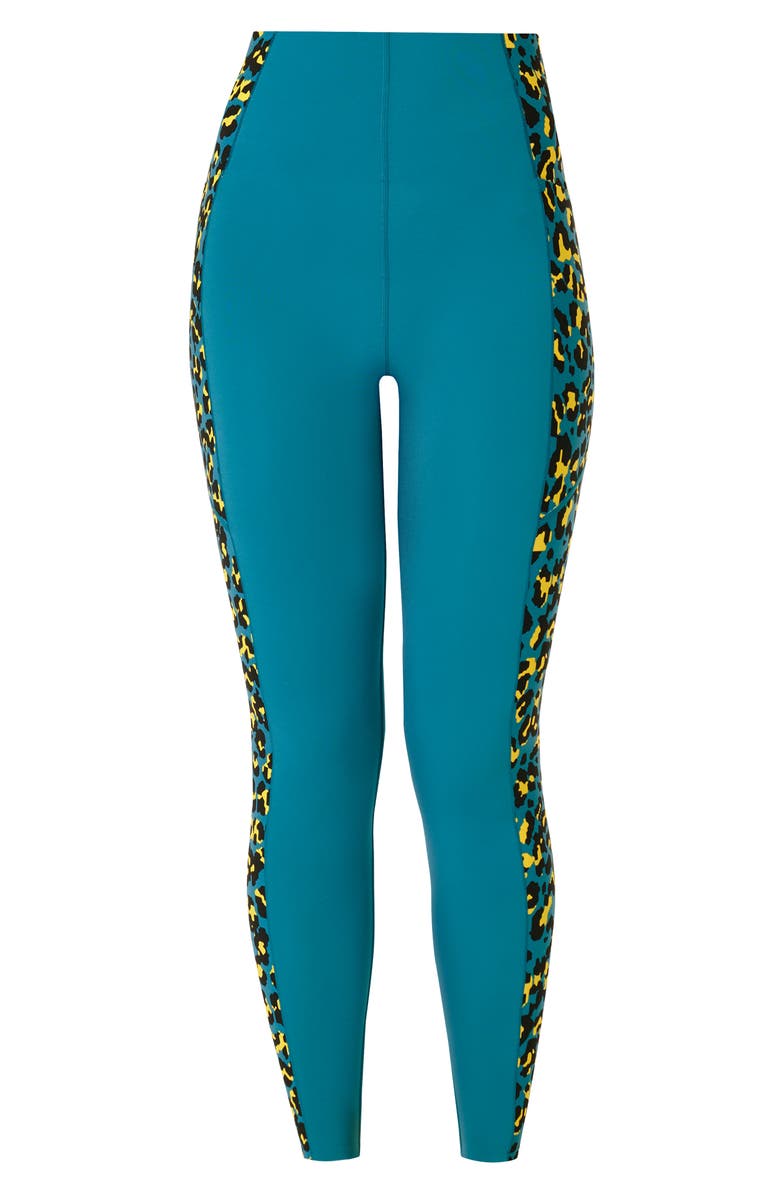Sweaty Betty Power Leopard Panel High Waist Workout Leggings, Alternate, color,