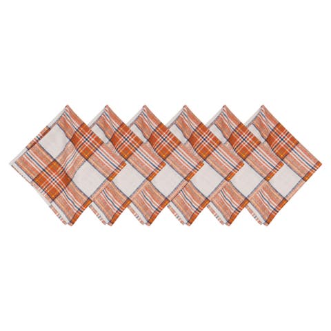 Gibson Plaid Napkins Set of 6