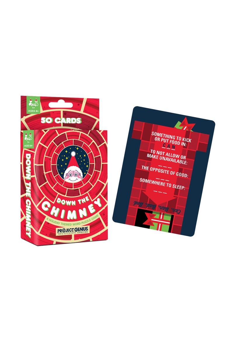 Down The Chimney A Holiday Themed Word Puzzle Game, 50 Word Ladder Challenges, Alternate, color, Multicolored