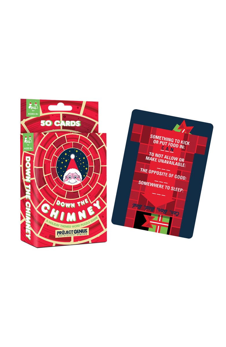Holly Jolly Down The Chimney A Holiday Themed Word Puzzle Game, 50 Word Ladder Challenges, Alternate, color, Multicolored